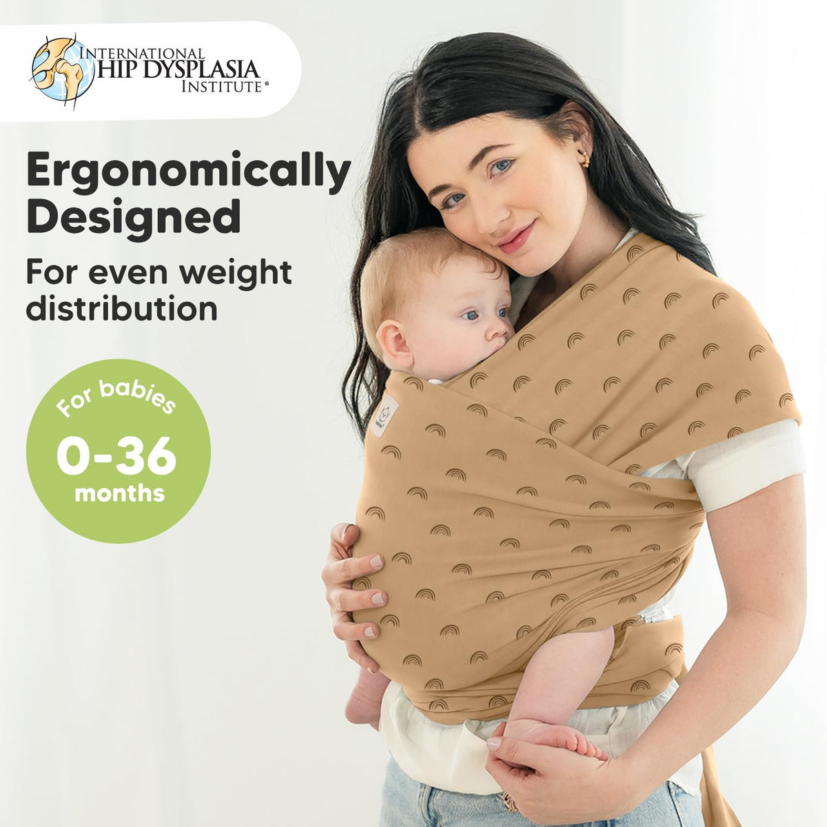 KeaBabies Baby Wrap Carrier, All in 1 Original Baby Carrier, Trendy Black Jansha Store