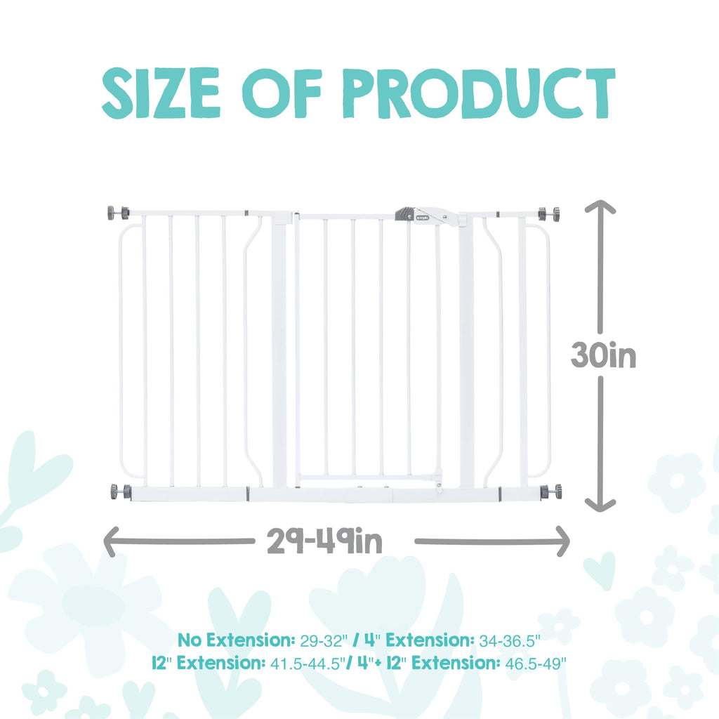 Regalo Safety 29"-38.5" Easy Step Baby Gate, Bottom of Stairs & Doorways Jansha Store