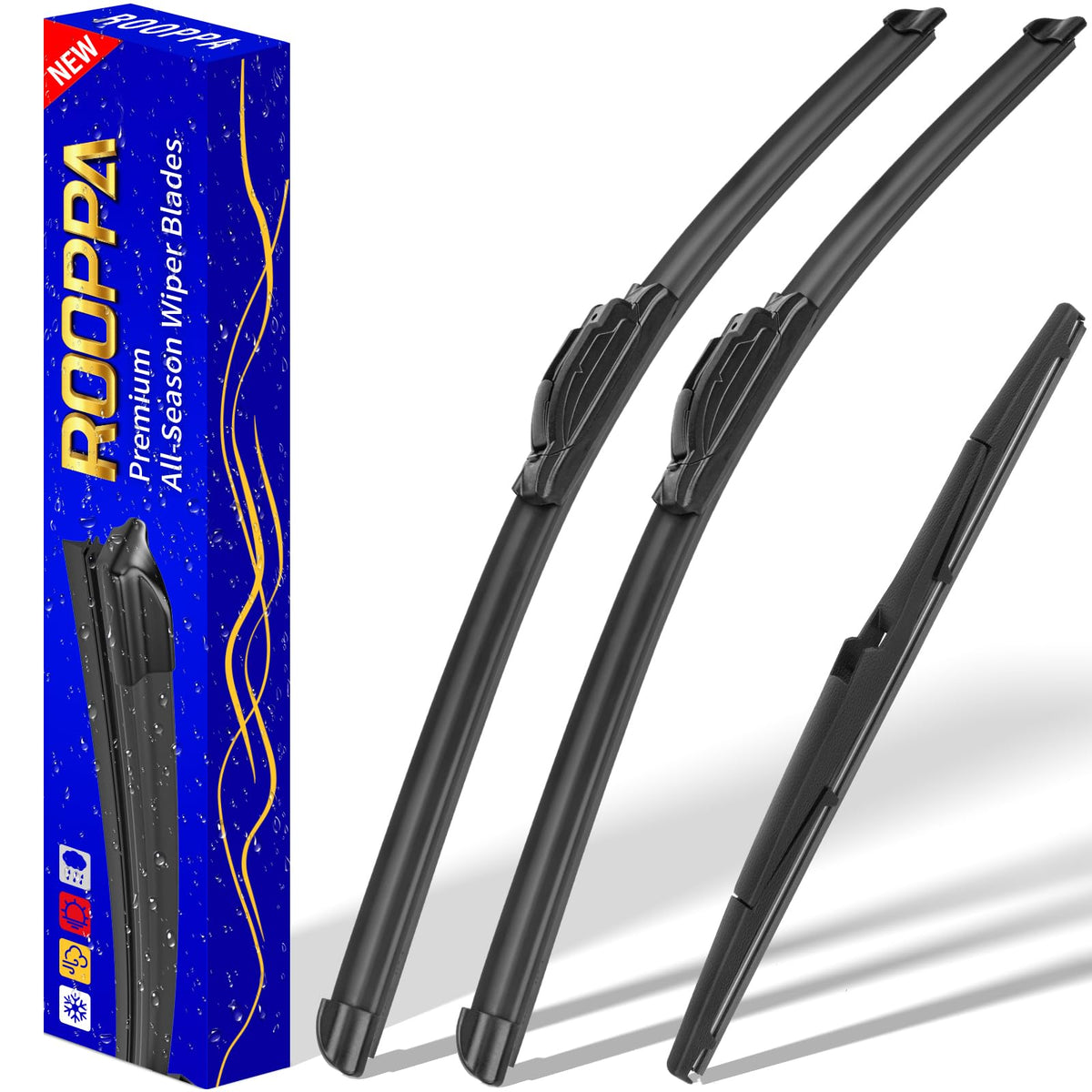 3 Wipers Fits Subaru Forester 2012-2018 Outback 2015-2019 Wiper Blades Jansha Store