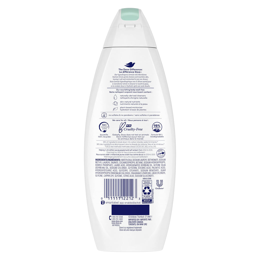 Dove Sensitive Skin Body Wash, 24hr Lotion-Soft Skin, 30.6 oz Jansha Store
