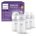 Philips Avent Natural Baby Bottles, Medium Flow, 9 oz, BPA-Free, 4-Pack Jansha Store