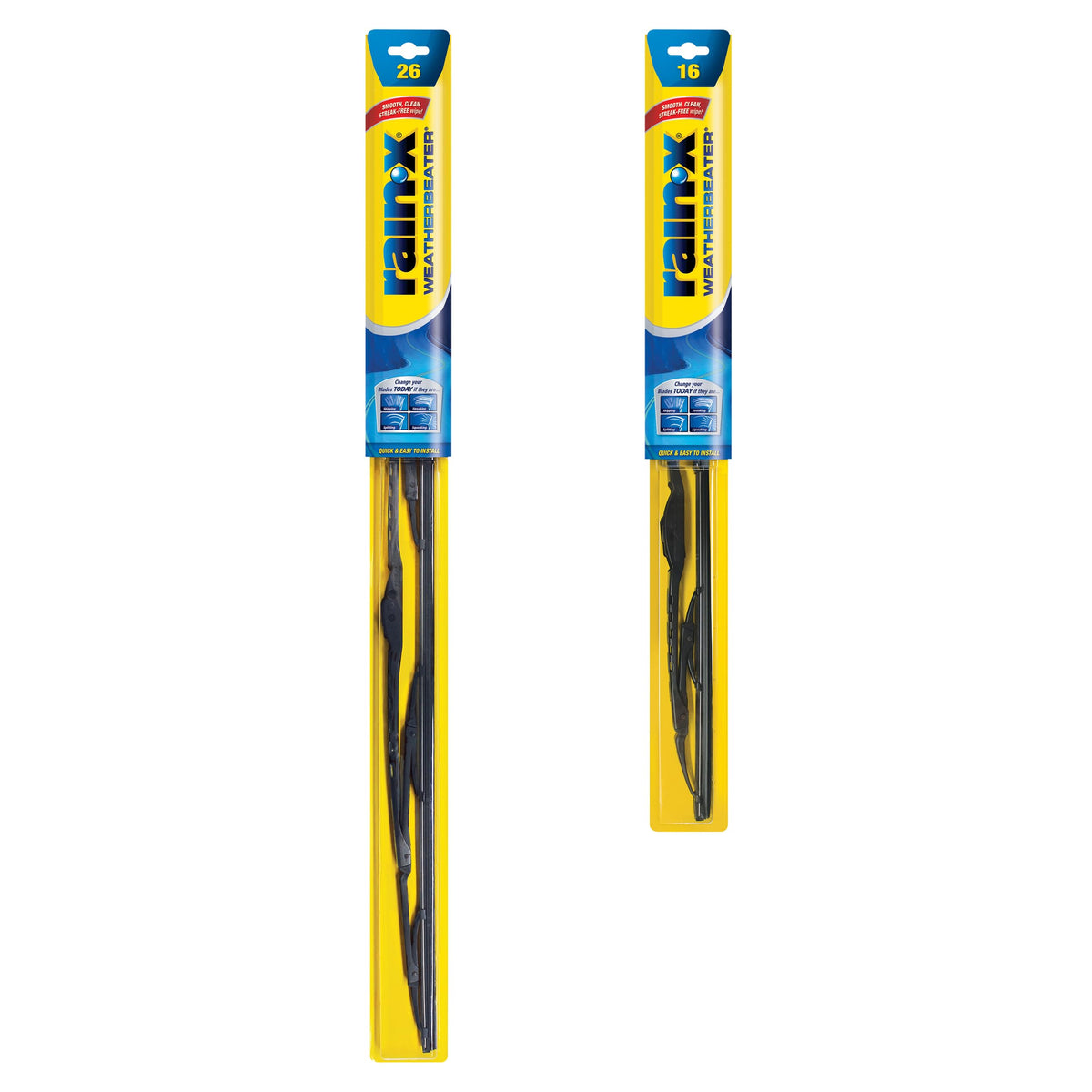 Rain-X 820149 WeatherBeater Wiper Blades, 22" Windshield Wipers (Pack of 2), Automotive Replacement Windshield Wiper Blades That Meet Or Exceed OEM Quality And Durability Jansha Store