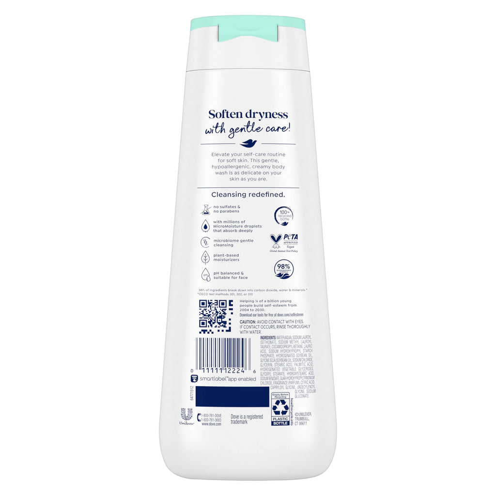 Dove Sensitive Skin Body Wash, 24hr Lotion-Soft Skin, 30.6 oz Jansha Store