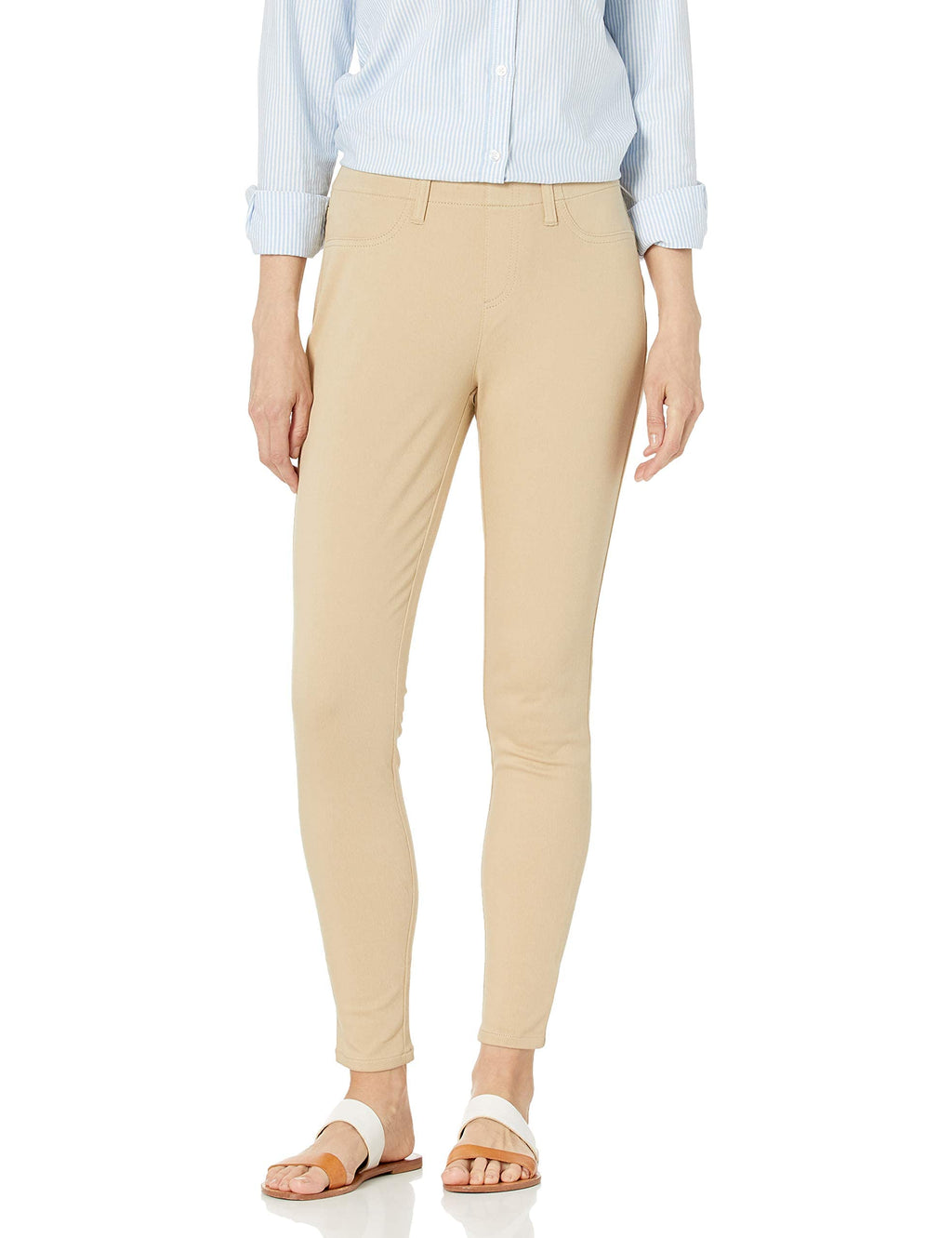 Amazon Essentials Women's Pull-On Mid Rise Stretchy Knit Jegging Jansha Store