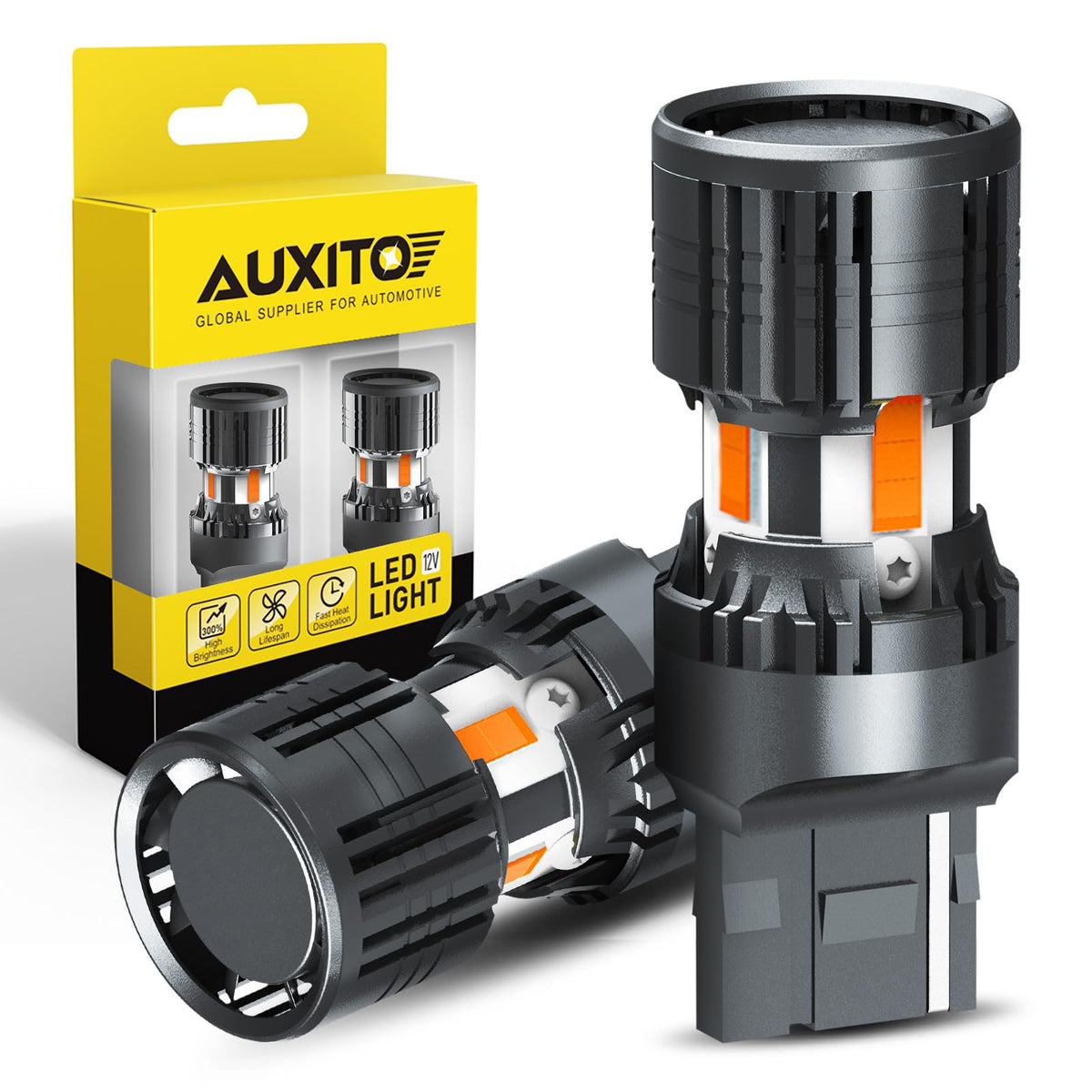 AUXITO 912 921 LED Bulb for Backup Light Reverse Lights High Power 2835 15-SMD Chipsets Error Free T15 906 922 W16W Bulbs, 6000K White, Automotive Light Bulbs (Upgraded, Pack of 2) Jansha Store