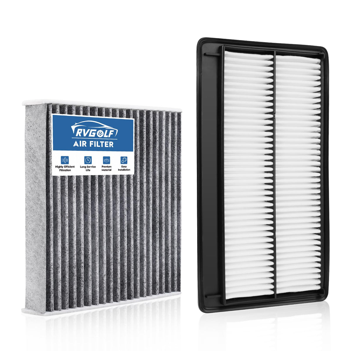Not for Hybrid, Engine+Cabin Air Filter Fit 2015-2019 Sonata 2.4L (Gas) Jansha Store
