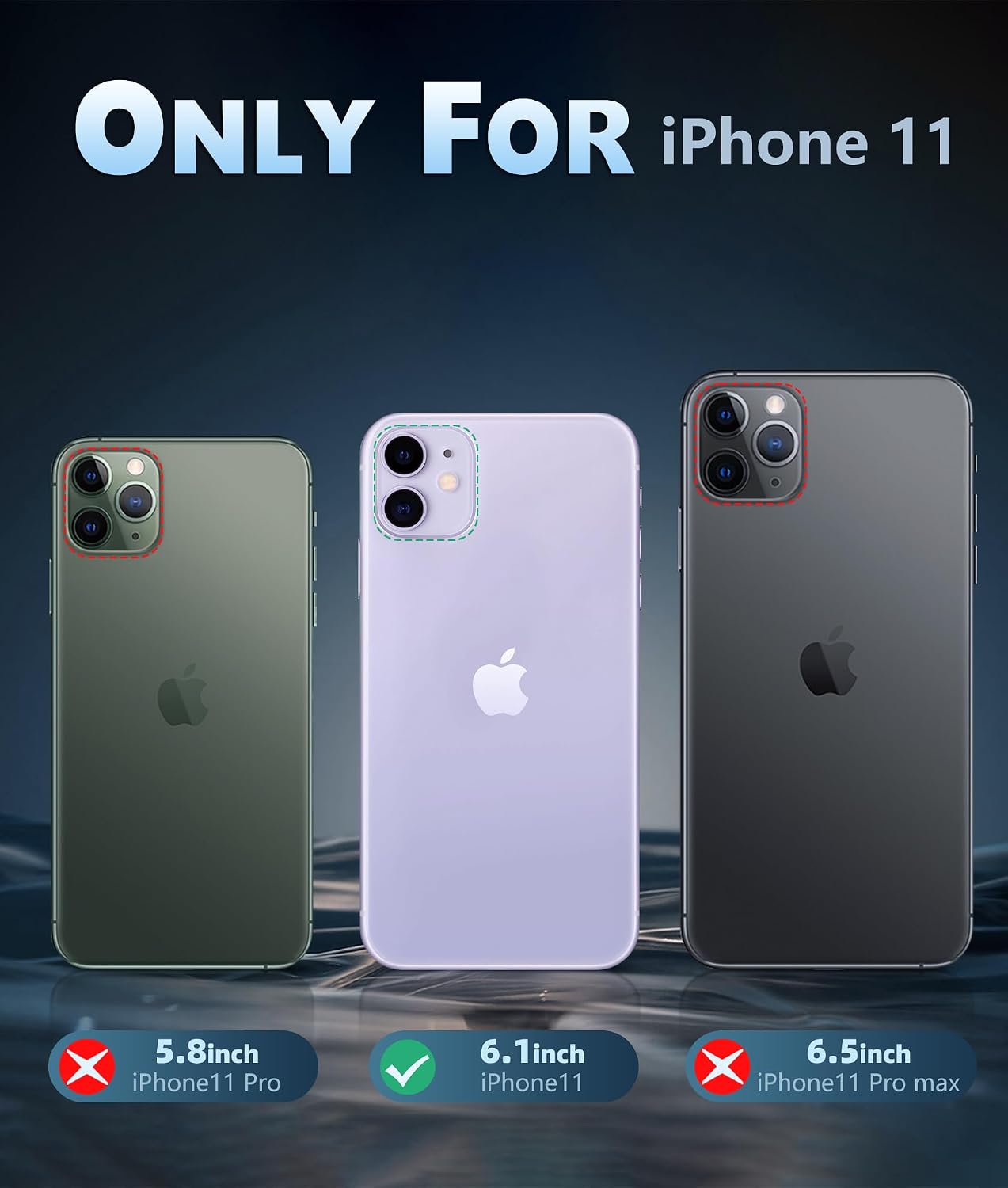 FNTCASE for iPhone 11 Case Clear Compatible with Magsafe Anti Yellowing Jansha Store