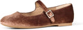 Amazon Essentials Women's Square-Toe Mary Jane Ballet Flat with Adjustable Metal Buckle Strap, Non-Slip Low Heel, Cushioned Jansha Store