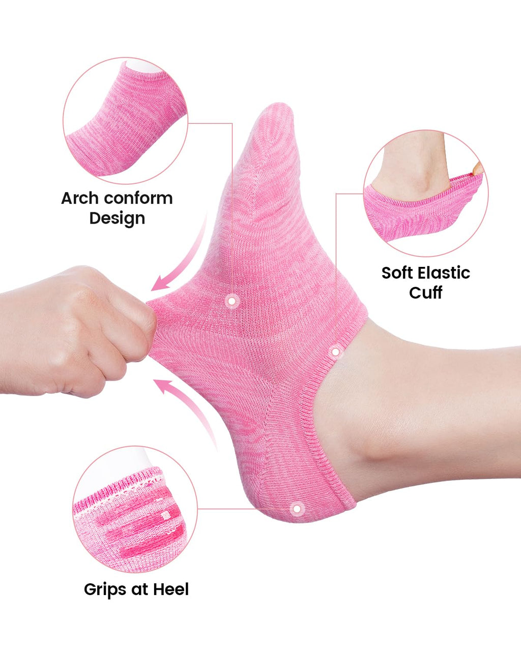 IDEGG Women & Men No Show Low Cut Anti‑Slip Casual Sports Running Socks Jansha Store