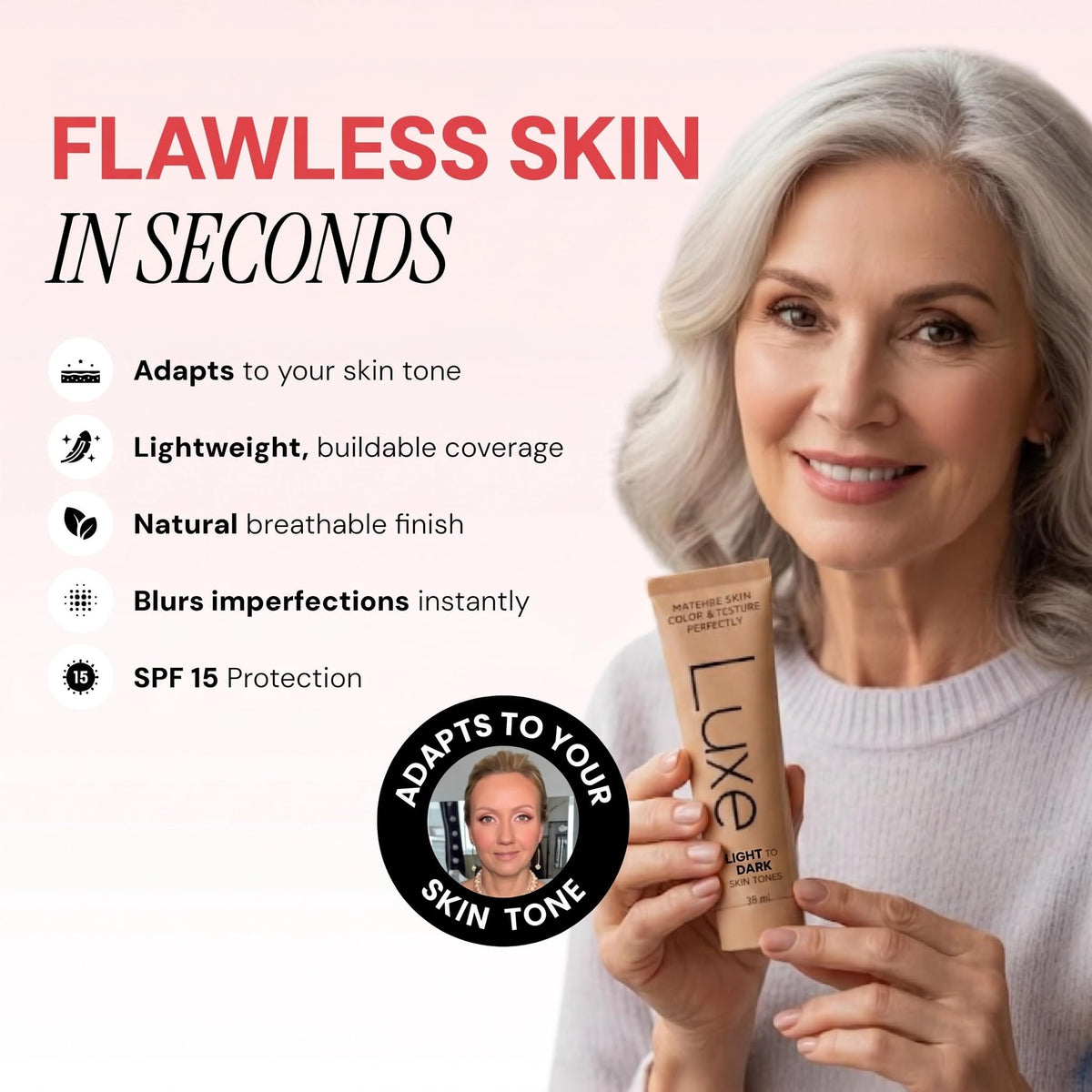 Luxe Color Changing Foundation – Medium Jansha Store