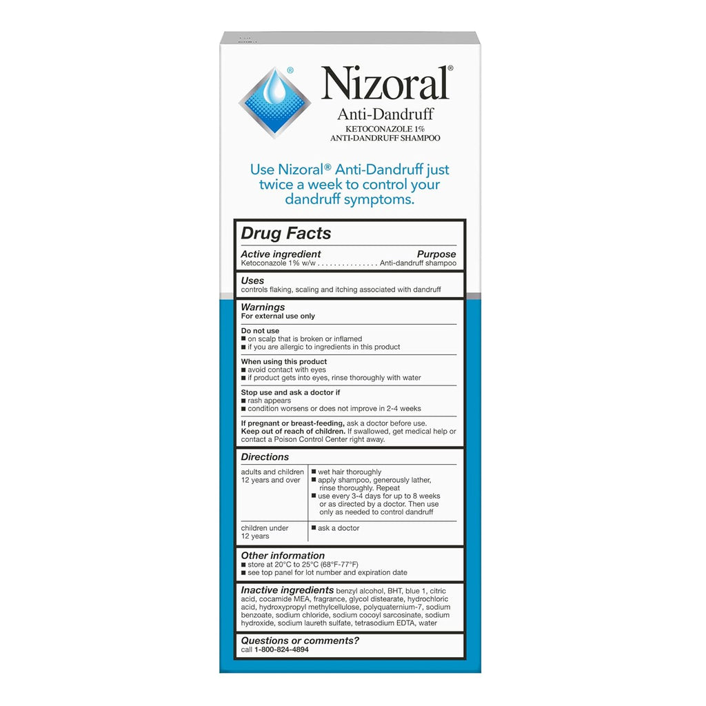Nizoral Anti-Dandruff Shampoo with 1% Ketoconazole, Fresh Scent, 7 Fl Oz Jansha Store