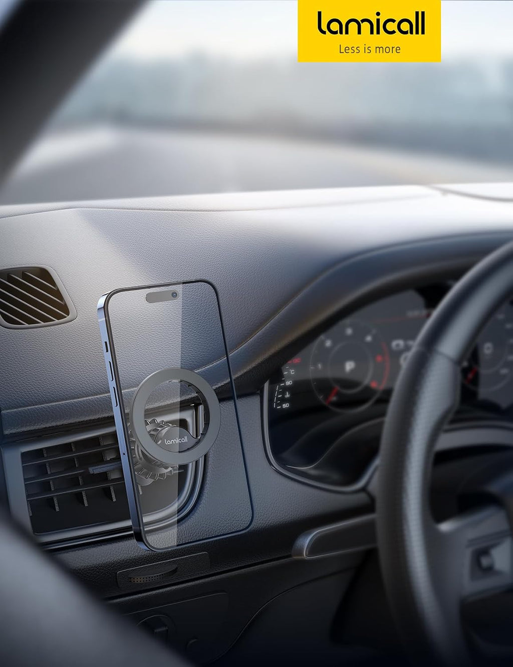 Lamicall for MagSafe Car Mount Vent 20 Super Magnets Accessories for iPhone Jansha Store