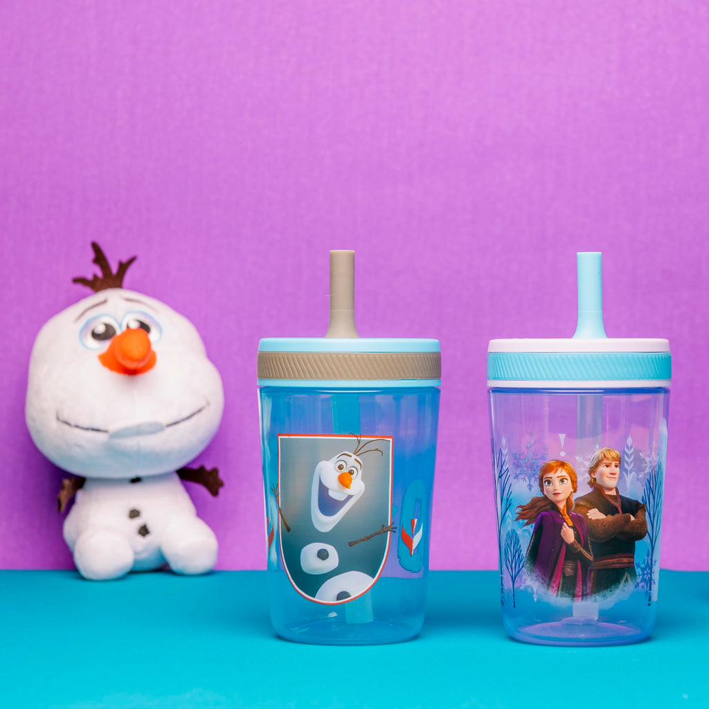 Zak Designs Blippi Kelso Toddler Cups For Travel or At Home, 2-Count Durable Plastic Sippy Cups With Leak-Proof Design is Perfect For Kids (Blippi), 15 Ounces (Pack of 12) Jansha Store