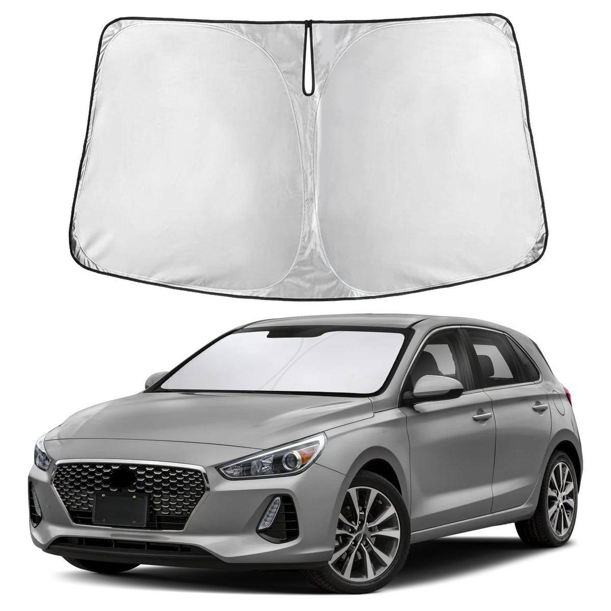 EcoNour Car Windshield Sun Shade, Front Window Sun Blocker for SUVs,Sedan Jansha Store