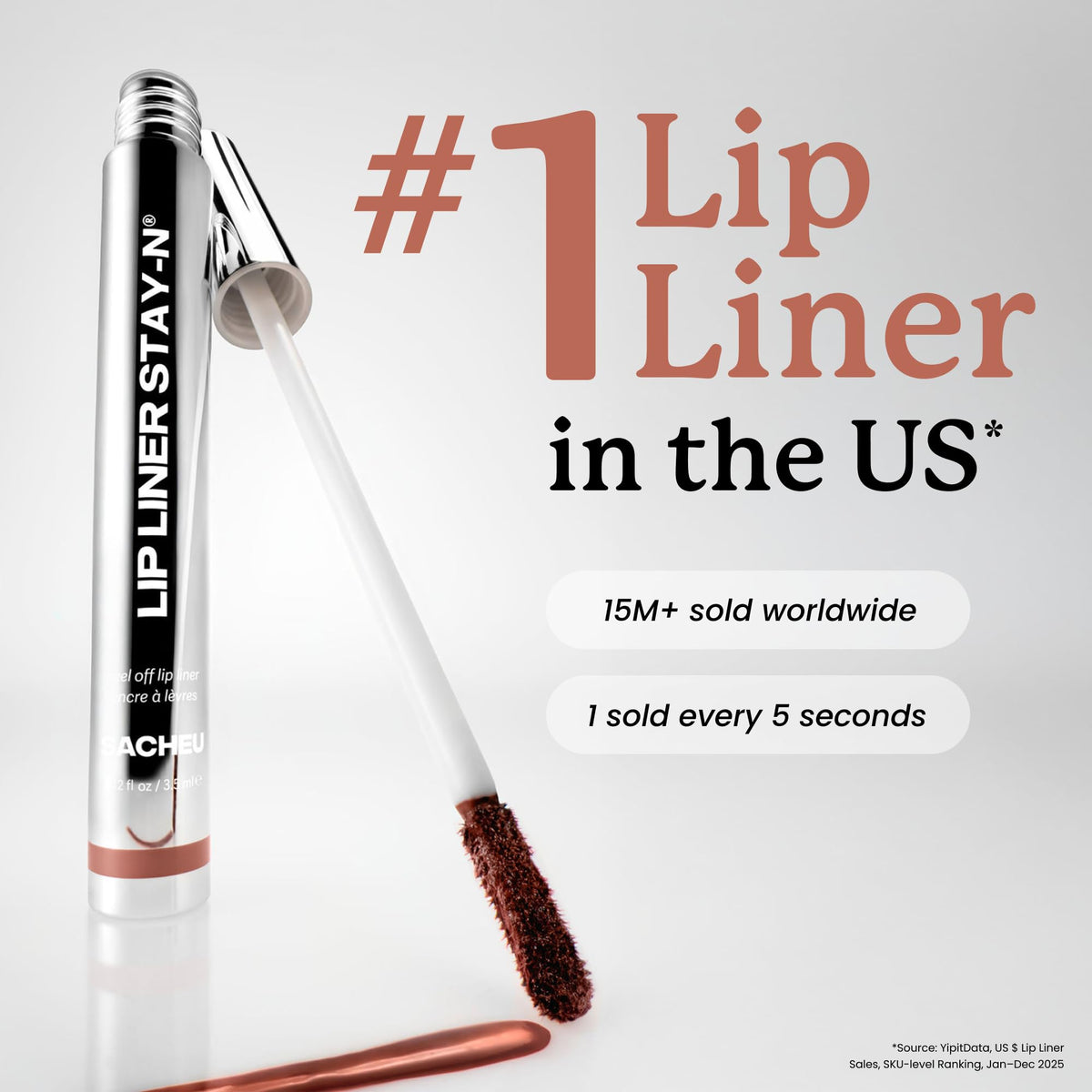 Sacheu Lip Liner STAY-N Peel Off Lip Stain, Longwear, p-INKED Jansha Store