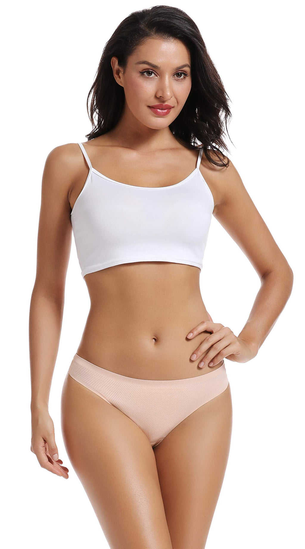 voenxe Seamless Women Underwear Thongs,No Show Ladies Workout Thong,5 Pack Jansha Store