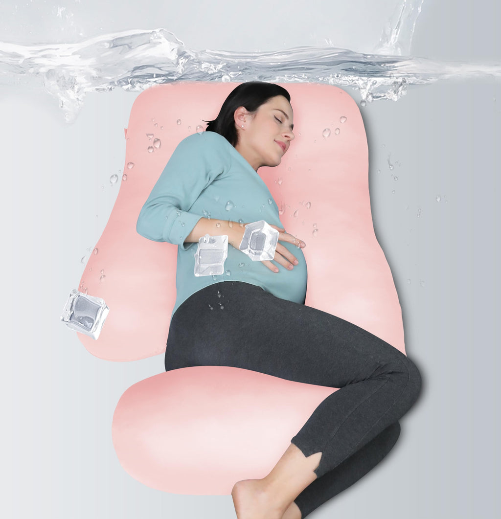 MOON PARK Pregnancy Pillows for Sleeping - U Shaped Full Body Maternity Pillow with Removable Cover - Support for Back, Legs, Belly, HIPS - 65 Inch - Purple Jansha Store