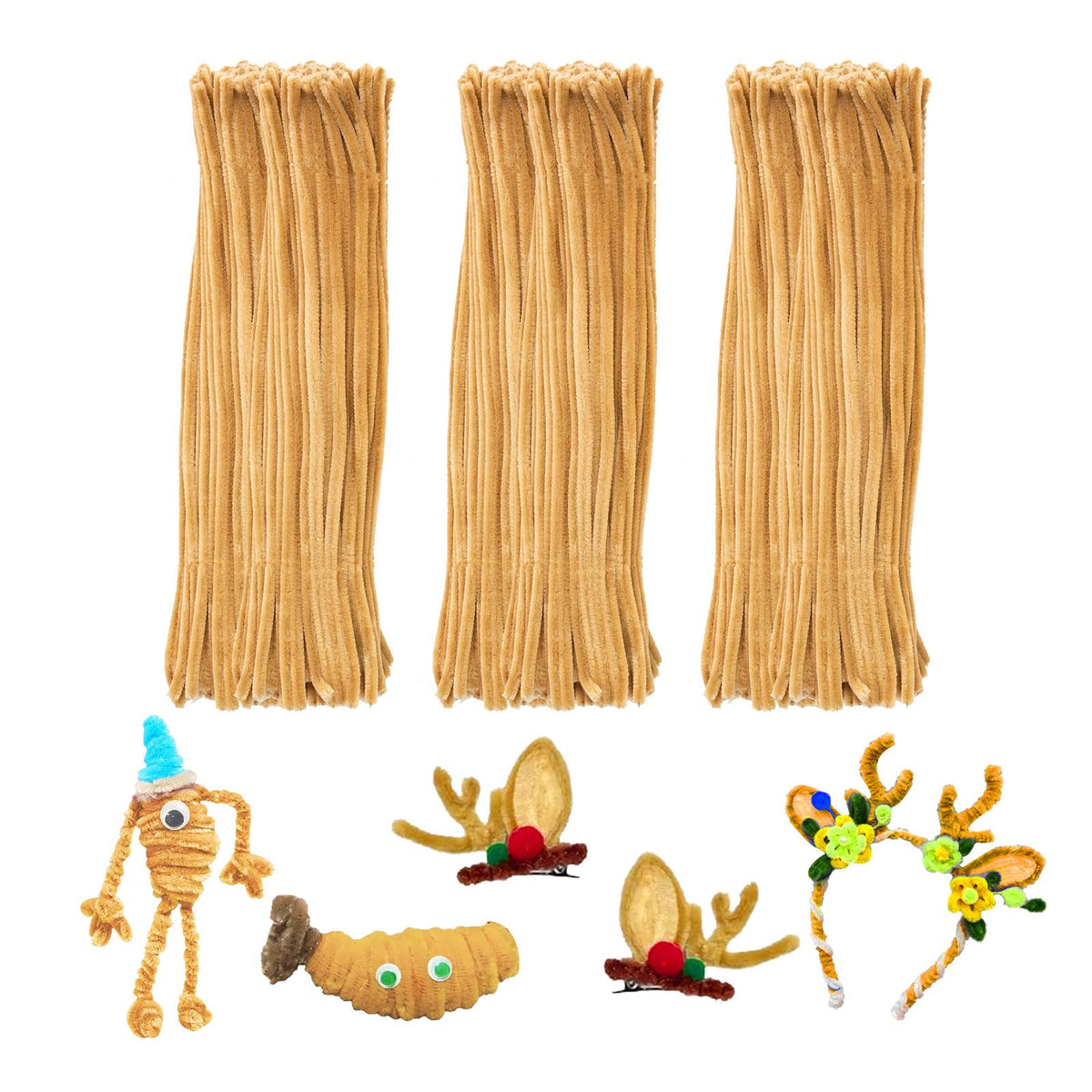 200Pcs Glitter Pipe Cleaners Craft Bulk,Art Aupplies Toys for Kids,DIY Multicolor Sparkly Chenille Stems for Halloween/Christmas Home Decor,Xmas Gift Wrapping and Festival Party Decoration Present Jansha Store