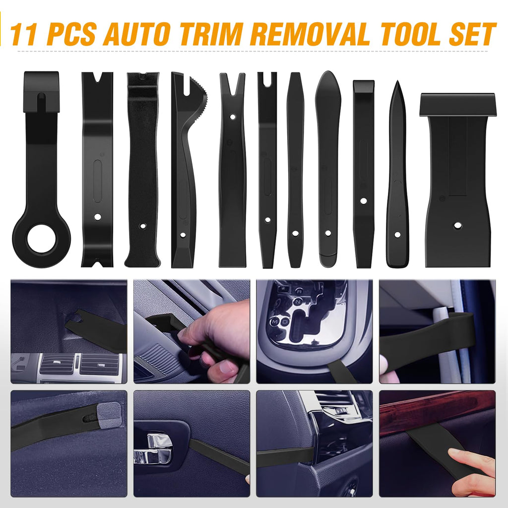 GOOACC 240PCS Bumper Retainer Clips Car Plastic Rivets Fasteners Push Retainer Kit 12 Popular Sizes Auto Push Pin Rivets Set -Door Trim Panel Fender Clips for GM Ford Toyota Honda Chrysler Jansha Store