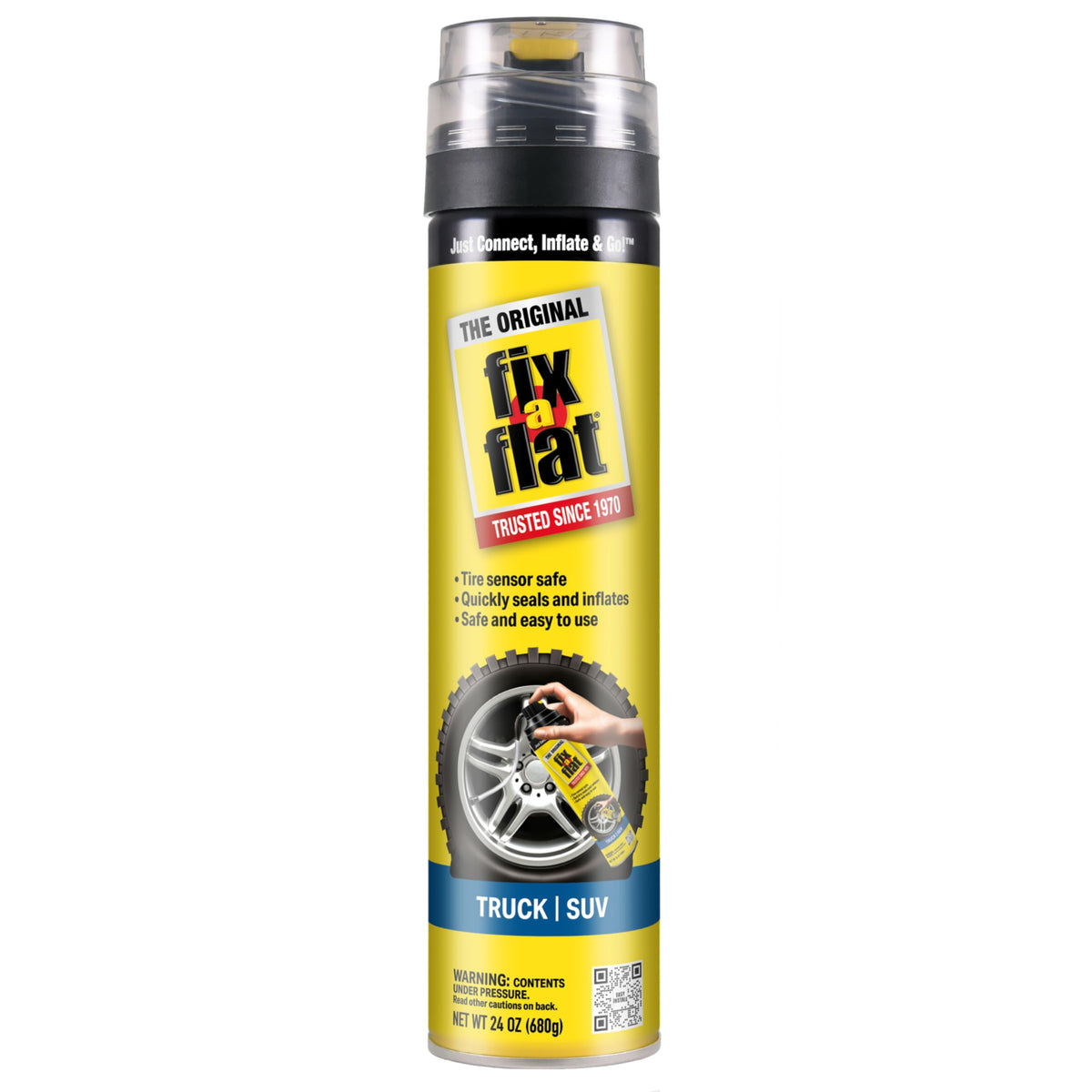 Fix-A-Flat S60420 Aerosol Emergency Flat Tire Repair and Inflator, for Standard Tires, Eco-Friendly Formula, Universal Fit for All Cars, 16 oz. (Pack of 1) Jansha Store