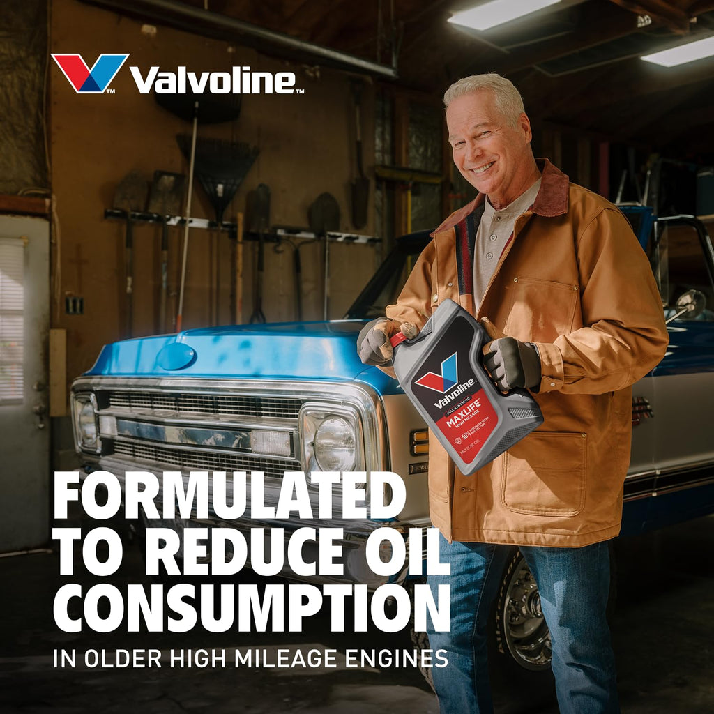 Valvoline MaxLife High Mileage 5W-30 Synthetic Blend Motor Oil 5 Quart Jansha Store