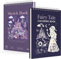 Fuxi Coloring Book & Sketchbook Set, 2-Pack, 9 x 12 in Jansha Store