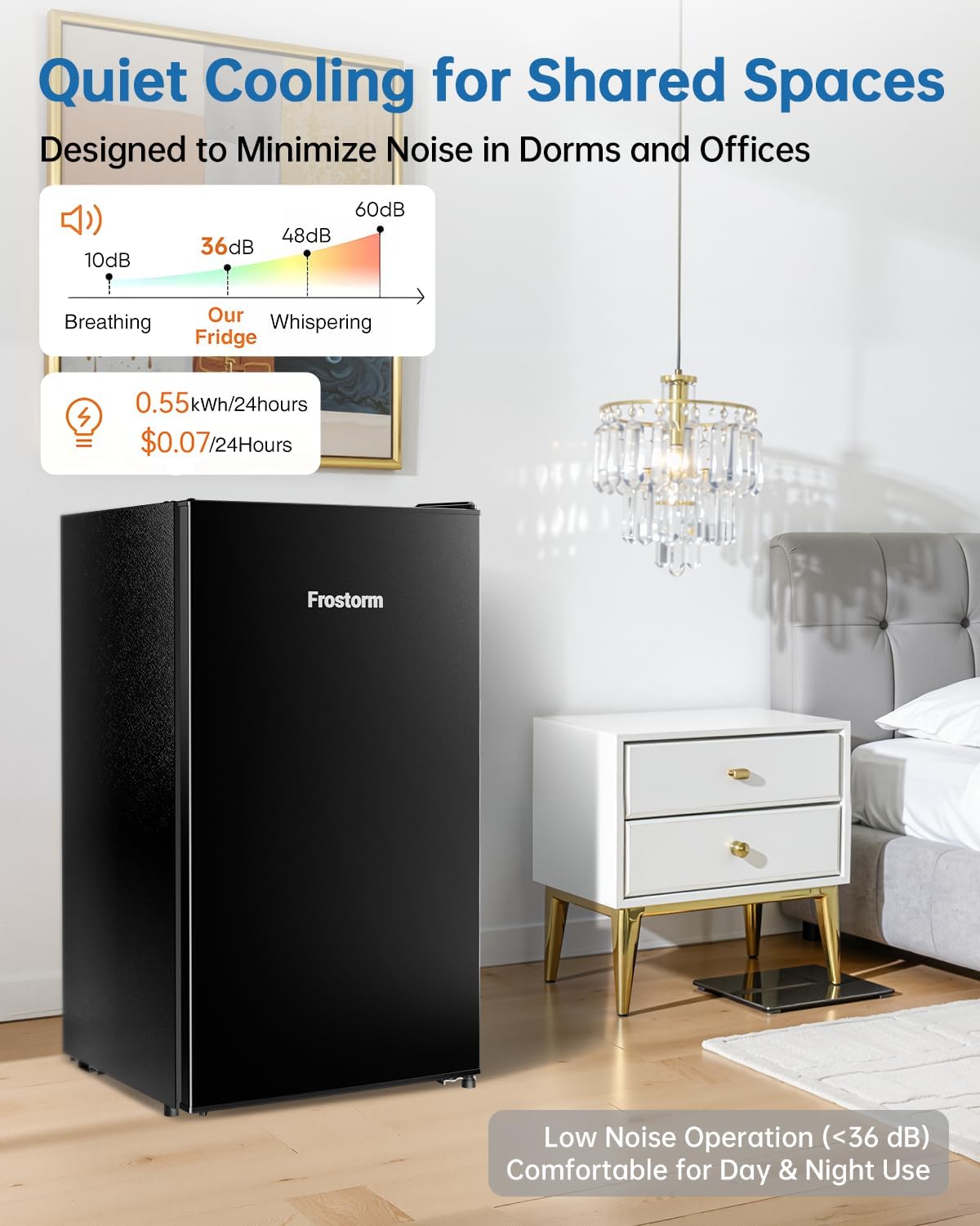 3.2 Cu Ft Mini Fridge with Freezer, Single Door Upright Freezer Jansha Store