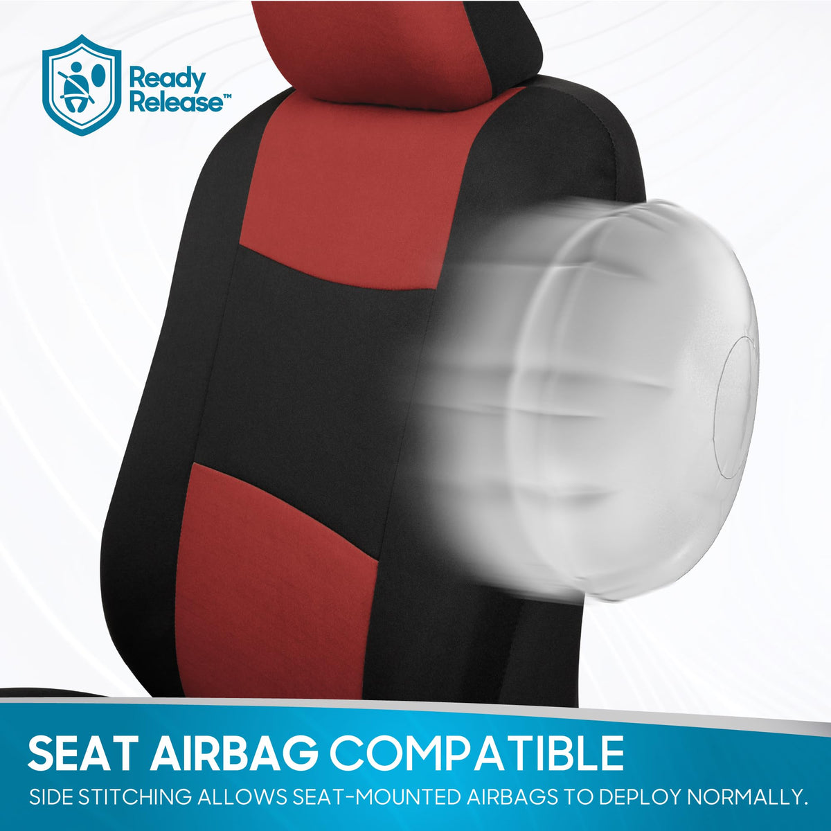 BDK PolyPro Car Seat Covers Full Set in Solid Black, Front and Rear Split Bench Seat Covers for Cars, Easy to Install Car Seats Cover Set and Accessories for Auto Trucks Van SUV - Solid Black Jansha Store