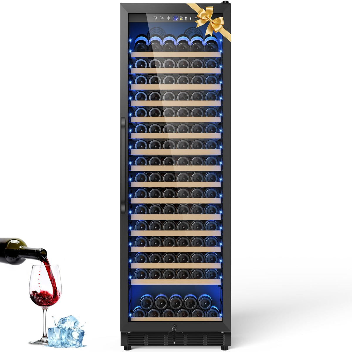 24 Inch Upgraded Dual Zone Wine and Beverage Refrigerator Cooler Jansha Store