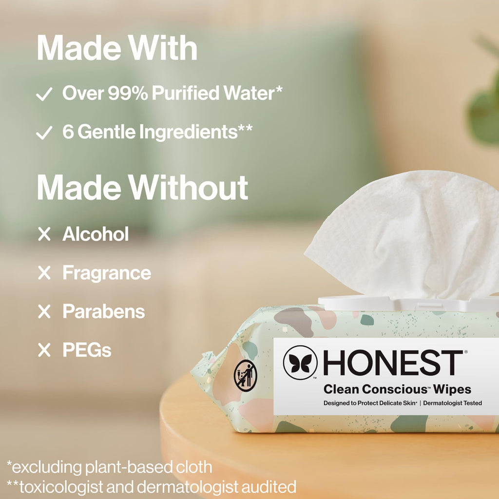 The Honest Company Multi-Use Baby Wipes, Pattern Play, 720 Count Jansha Store