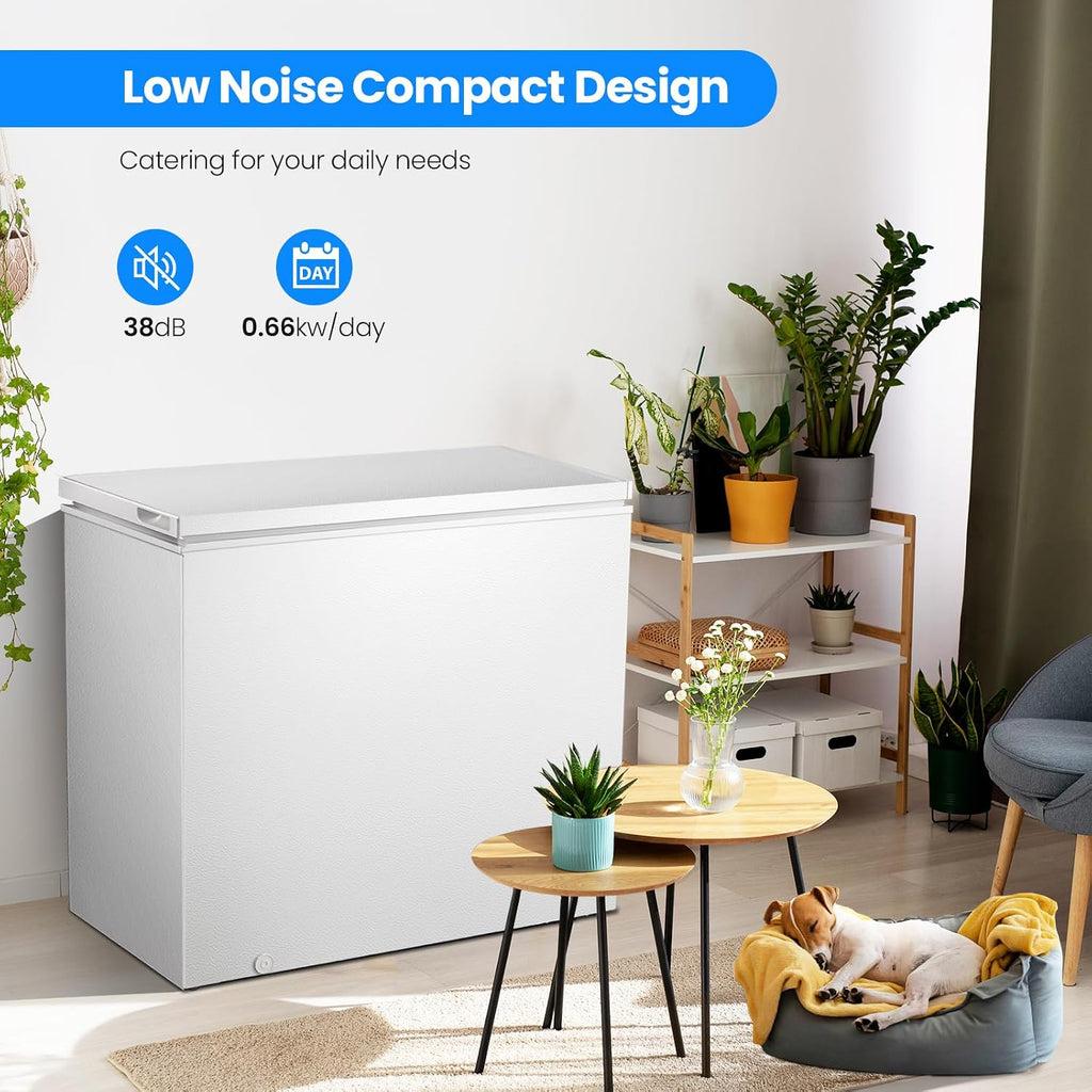 Kismile 7.0 Cubic Feet Chest Freezer, Deep Freezer for Home, White Jansha Store