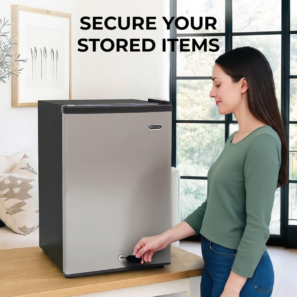 Whynter Upright Mini Freezer, 1.1 Cu Ft, Silver, CUF-112SS Jansha Store