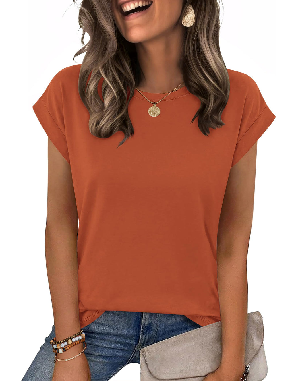 Zeagoo Womens Tops Summer Casual Cap Sleeve Tshirts Shirts Business Blouses Jansha Store