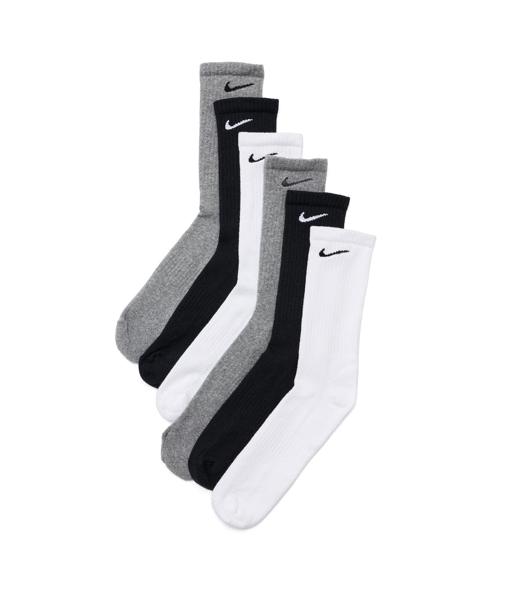 Nike Adult Everyday Cushioned Training Crew Socks (6-Packs) | Mens & Womens Jansha Store
