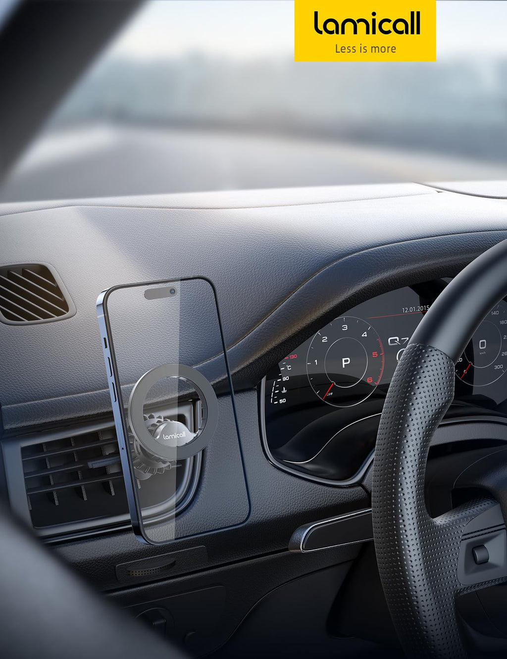 Lamicall for MagSafe Car Mount Vent 20 Super Magnets Accessories for iPhone Jansha Store