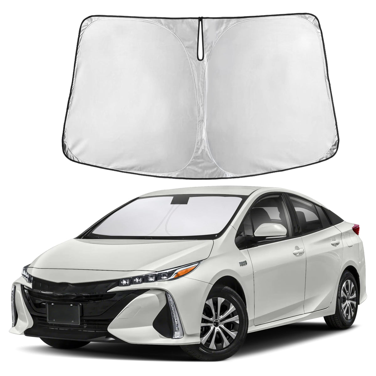 Autovir Windshield Sun Shade, Foldable Car Window Shades, 280T Visor Shade Jansha Store