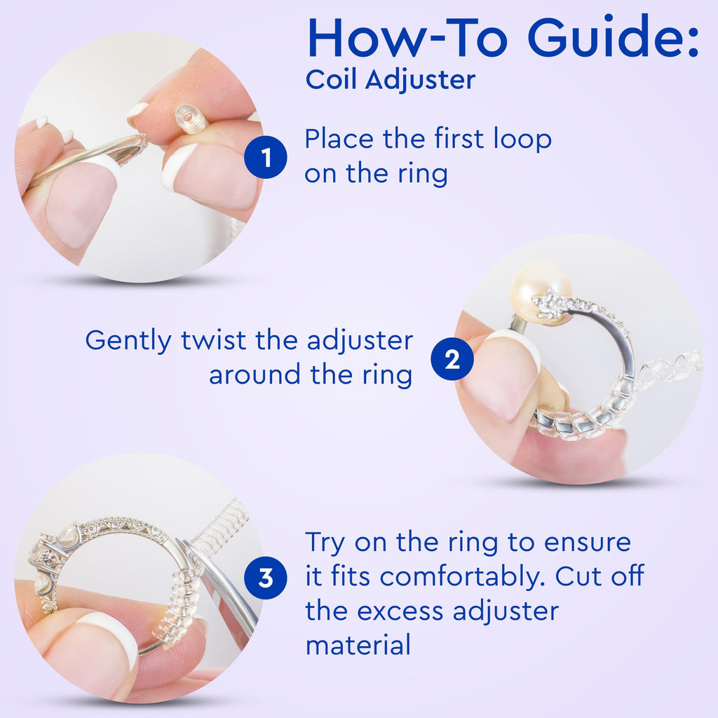Ring Sizers for Loose Rings – Clip Ring Adjusters in 8 Sizes, Fits Flat Bands Up to 8 mm, Invisible Ring Guards for Women & Men Jansha Store