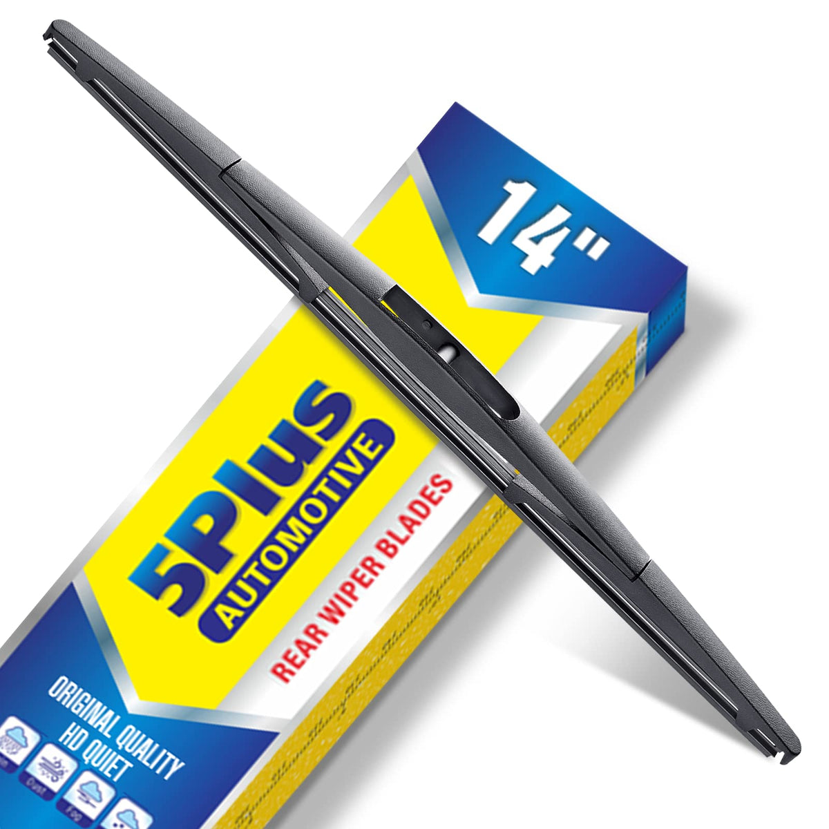 5 PLUS RearQuiet 12 Inch Rear Wiper Blade,OEM Replacement Rear Window Wiper Jansha Store