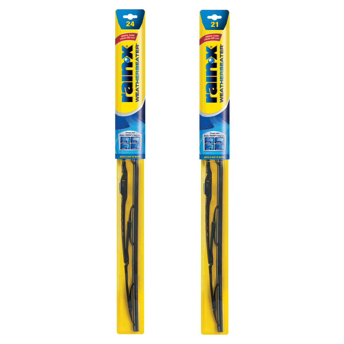 Rain-X 820149 WeatherBeater Wiper Blades, 22" Windshield Wipers (Pack of 2), Automotive Replacement Windshield Wiper Blades That Meet Or Exceed OEM Quality And Durability Jansha Store