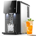 COWSAR Nugget Countertop Ice Maker, 33 lbs/Day Chewable Pellet Ice Machine with Self-Cleaning, Auto Lighting & Measured Dispensing, Portable Pebble Ice Maker for Home, Kitchen, Office, Black Jansha Store