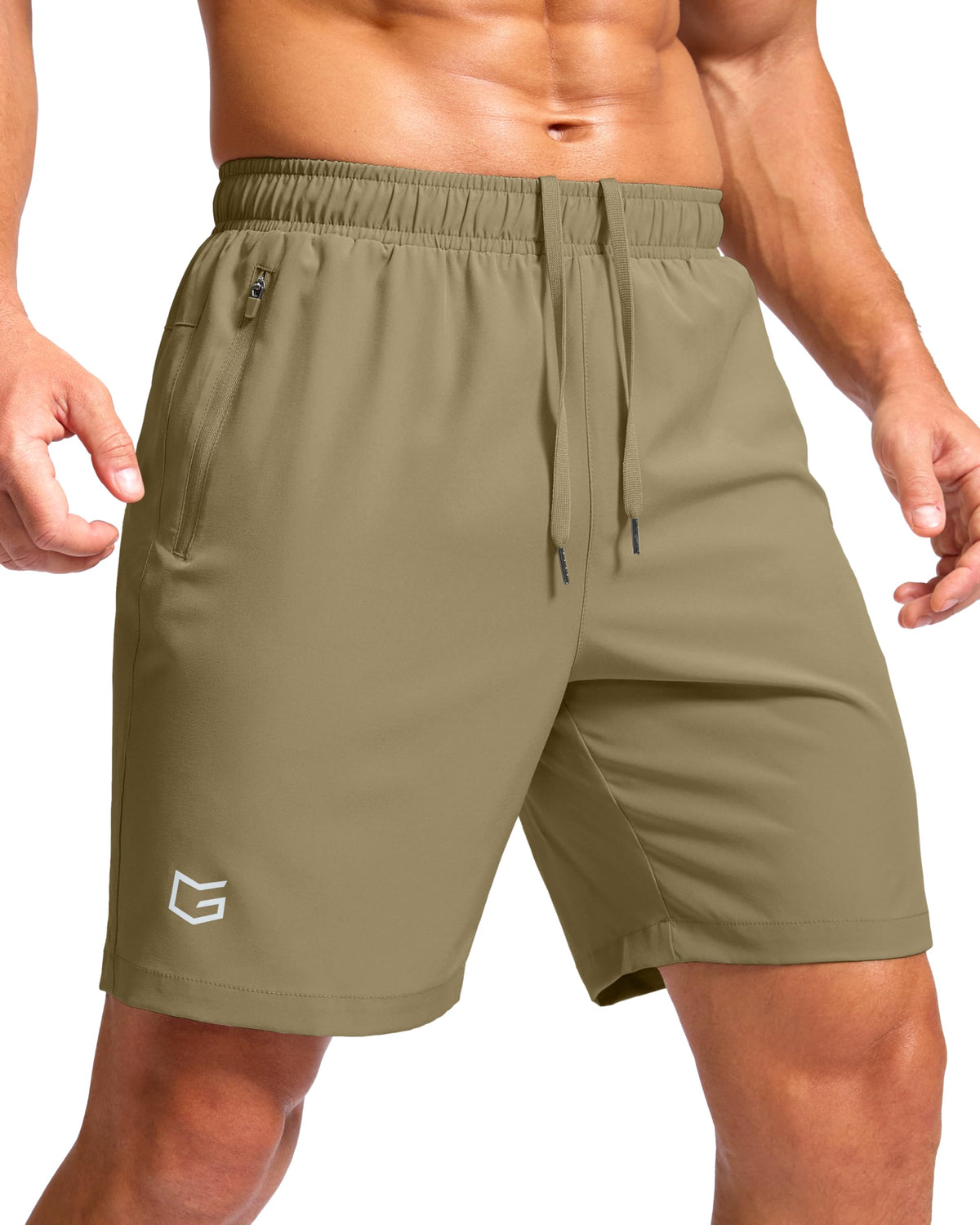 G Gradual Men's Athletic Running Shorts with 2 Zipper Pockets 7"/ 5"/ 9" Jansha Store
