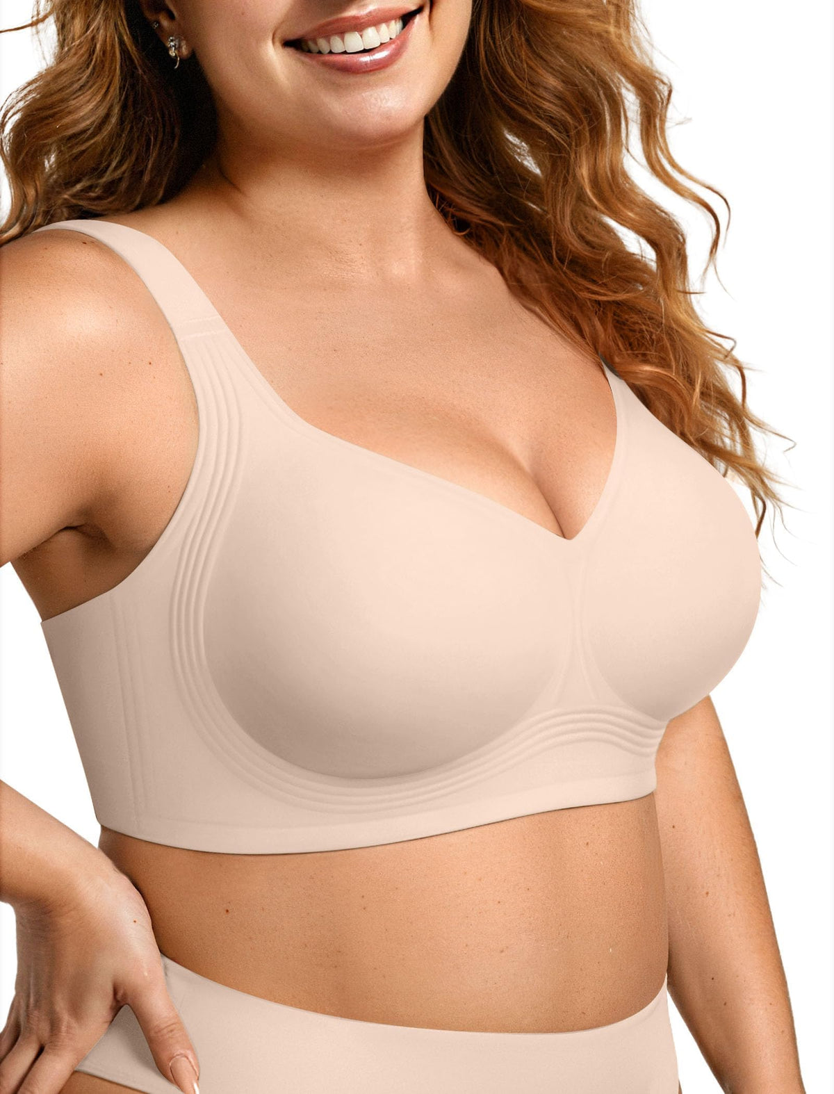 OEAK Womens Wireless Jelly Bras Plus Size Support Push Up Comfortable Bra Jansha Store