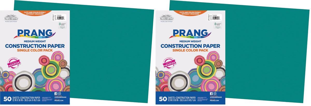 Prang (Formerly SunWorks) Construction Paper, 10 Assorted Colors, 12" x 18", 50 Sheets Jansha Store