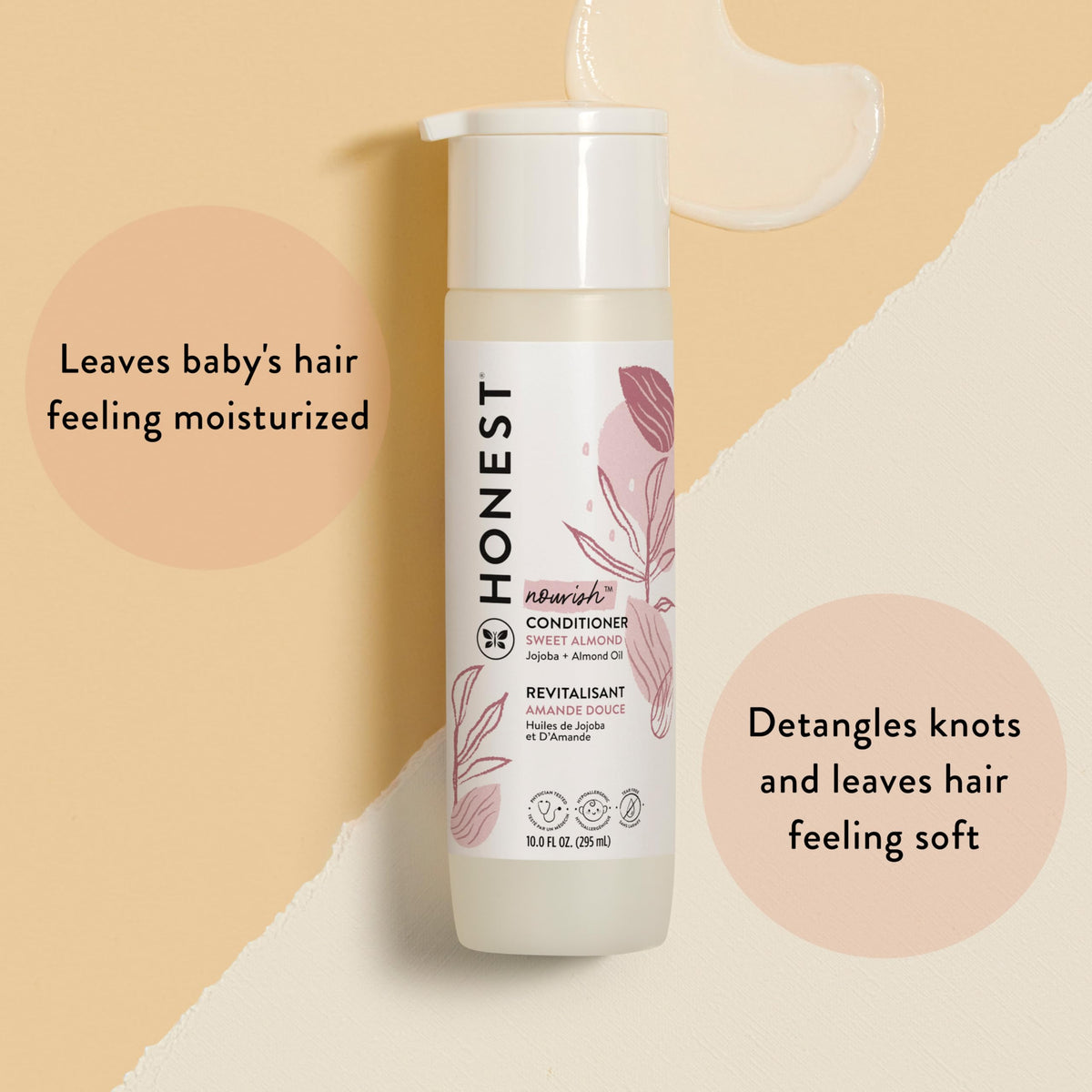 The Honest Company Conditioner, Hypoallergenic, Fragrance-Free, 10 fl oz Jansha Store
