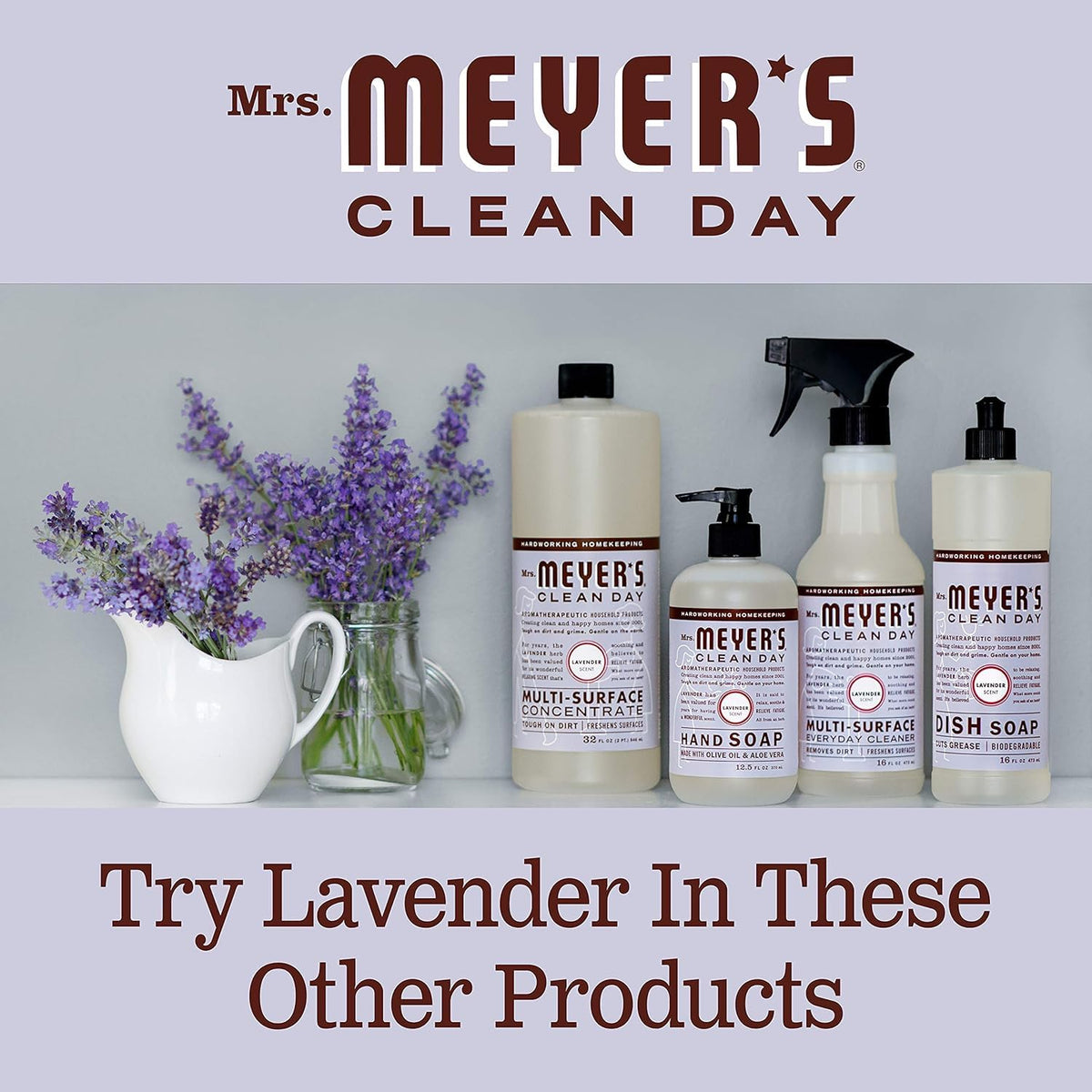 MRS. MEYER'S CLEAN DAY Hand Soap Refill, Lemon Verbena Scent, 33 Fl Oz Bottle Jansha Store