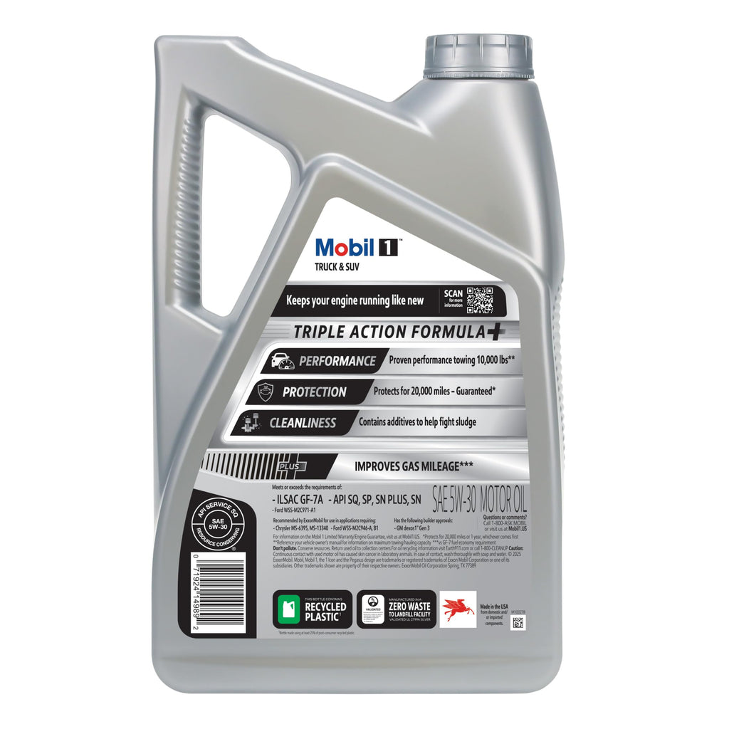 Mobil 1 Advanced Fuel Economy Full Synthetic Motor Oil 0W-20, 5 Quart Jansha Store
