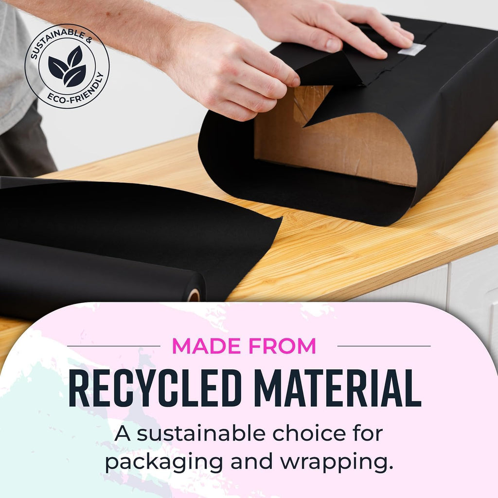 Large Brown Kraft Paper Roll - 36" x 1200" (100 ft) - Made in USA - Ideal for Gift Wrapping, Packing, Moving, Postal, Shipping, Parcel, Wall Art, Crafts, Bulletin Boards, Floor Cover or Table Runner Jansha Store