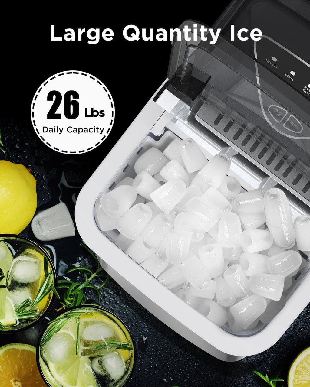 Silonn Nugget Ice Maker Countertop, Pellet Ice Machine with Self-Cleaning Function, Sonic Ice Maker Produces 36lbs of Chewable Ice in 24 Hours, Ideal for Home Kitchen and Office (Stainless Steel) Jansha Store
