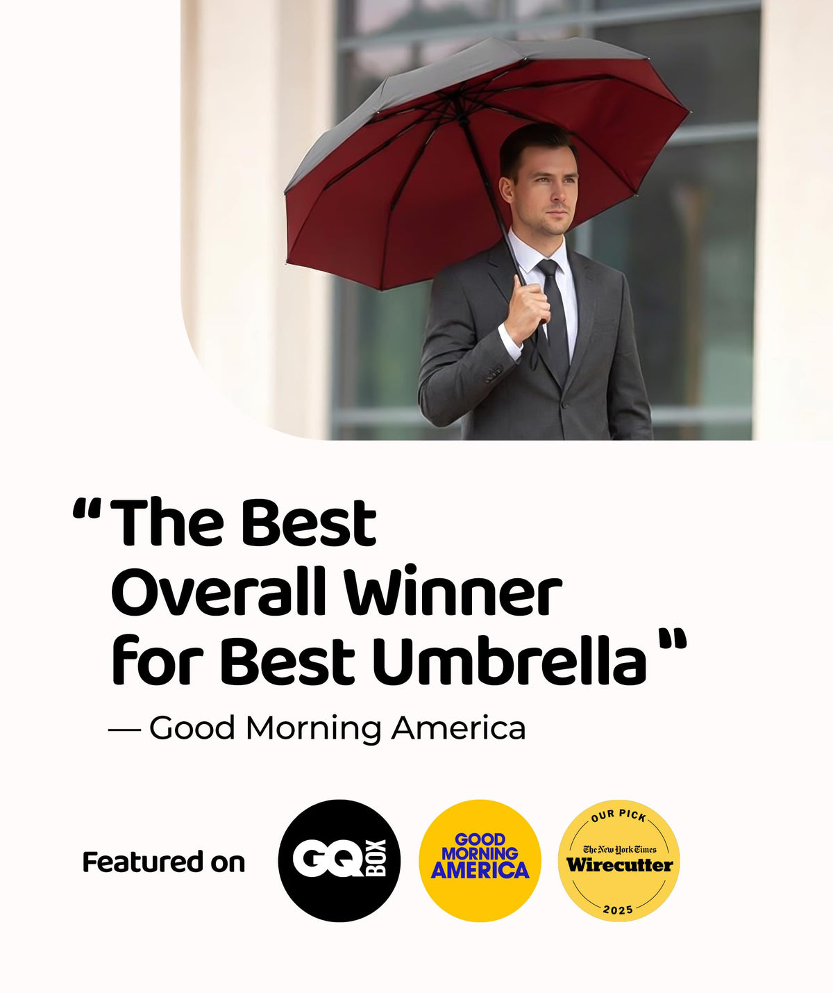 Windproof Travel Umbrella - Compact & Withstands Winds up to 100MPH, Strongest Premium Auto Folding Umbrella for Rain and Sun - Durable, Light & Portable for Women & Men, Fits Backpack & Cars Jansha Store