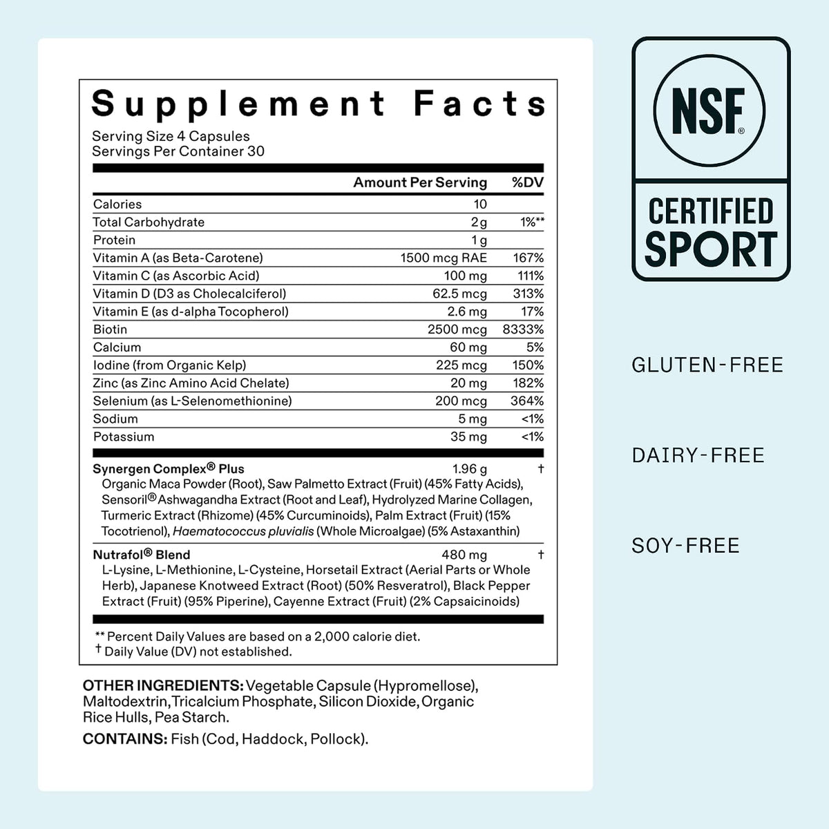 Nutrafol Women's Balance Hair Growth Supplements, Age 45+, 1-Month Bottle Jansha Store